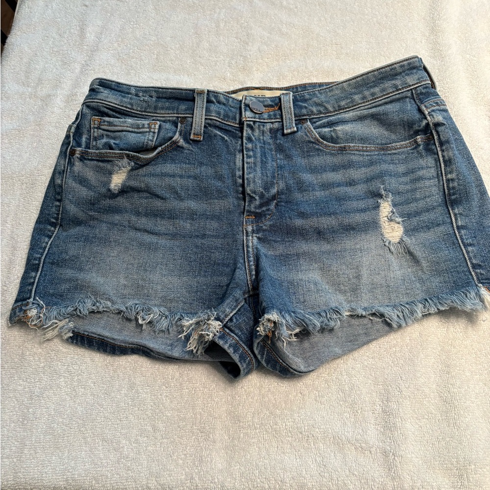 BKE Blue Distressed Jean Shorts
